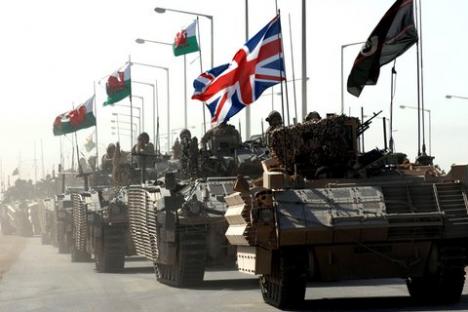 British forces leaving Basra